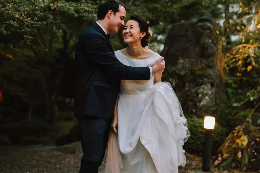 日本風のフラワーアレンジメント